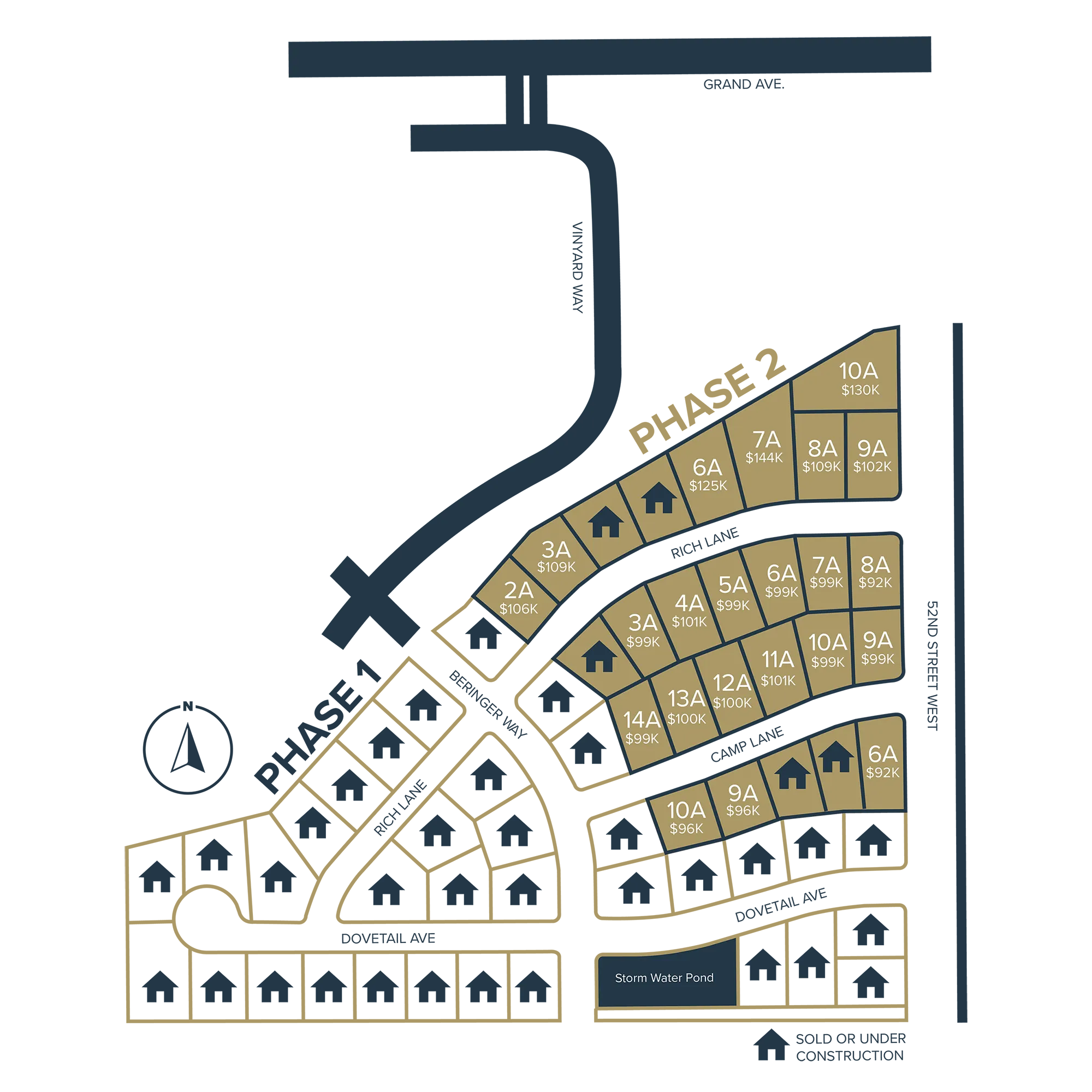 TrailsWest Homes Phase 2 Map